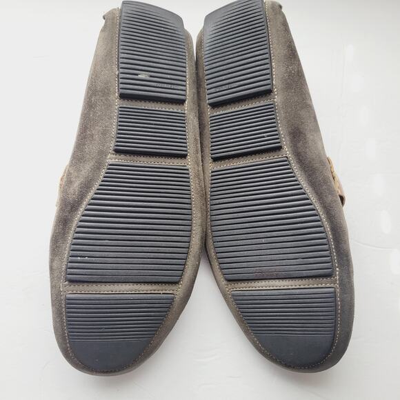 Mercanti Fiorentini Relax Shoes Mens 12 Brown Suede Loafer Driving Moccasin Bit - Picture 5 of 13